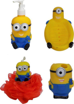 

Iyaan Cartoon Character Bathroom Set for Baby, Kids Bath Accessories Bath Toy(Multicolor)