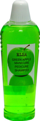 

Elsa MANICURE & PEDICURE USA exported GREEN APPLE Therapeutic Shampoo to detoxify the skin and helps in removing dirt SALON PACK.(1000 ml)