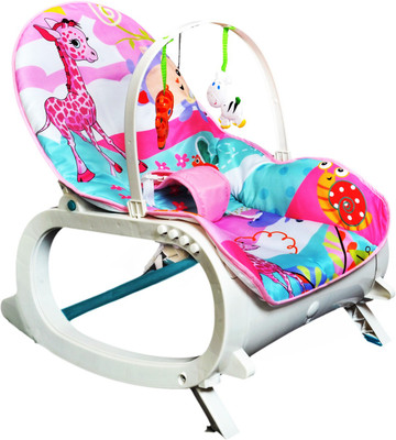 

Honey baby Newborn-to-Toddler Pink Baby-Rocker Cum Bouncer with Vibrations & 12 Musical Rhymes Non-electric Bouncer(Multicolor)