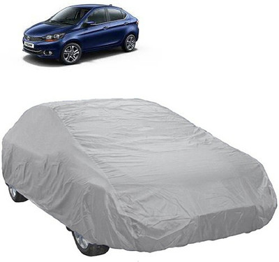 A+ RAIN PROOF Car Cover For Tata Tigor (Without Mirror Pockets)(Silver)
