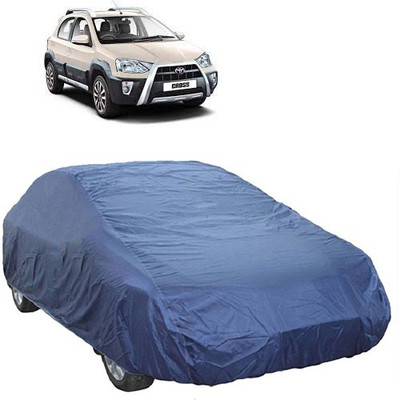 A+ RAIN PROOF Car Cover For Toyota Etios Cross (Without Mirror Pockets)(Blue)