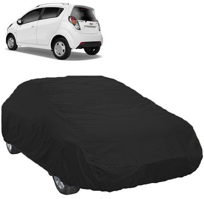 A+ RAIN PROOF Car Cover For Chevrolet Beat (Without Mirror Pockets)(Black)