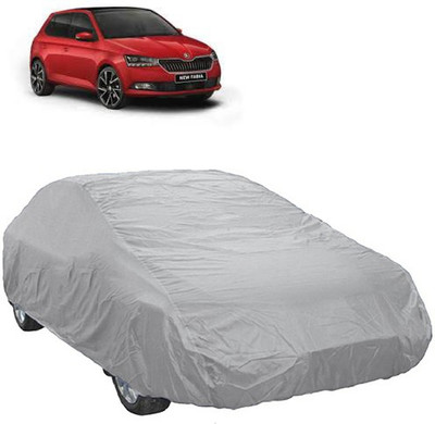 A+ RAIN PROOF Car Cover For Skoda Fabia (Without Mirror Pockets)(Silver)