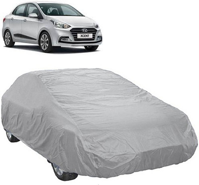 A+ RAIN PROOF Car Cover For Hyundai Xcent (Without Mirror Pockets)(Silver)