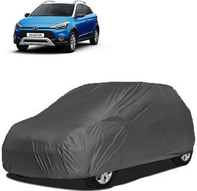 A+ RAIN PROOF Car Cover For Hyundai i20 Active (Without Mirror Pockets)(Grey)