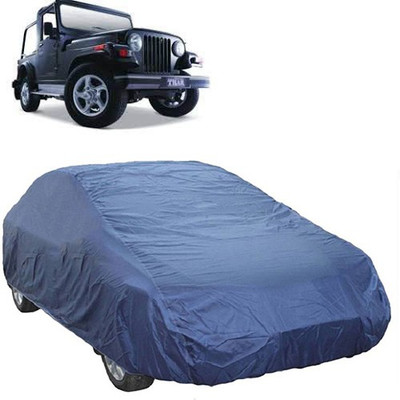 A+ RAIN PROOF Car Cover For Mahindra Thar (Without Mirror Pockets)(Blue)