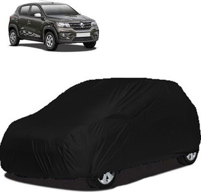 A+ RAIN PROOF Car Cover For Renault Kwid (Without Mirror Pockets)(Black)
