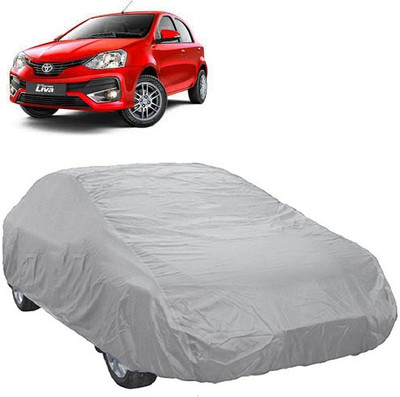 A+ RAIN PROOF Car Cover For Toyota Etios Liva (Without Mirror Pockets)(Silver)