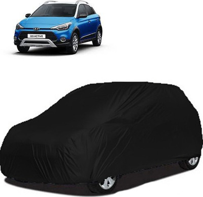 A+ RAIN PROOF Car Cover For Hyundai i20 Active (Without Mirror Pockets)(Black)