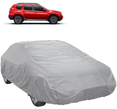 A+ RAIN PROOF Car Cover For Renault Duster (Without Mirror Pockets)(Silver)