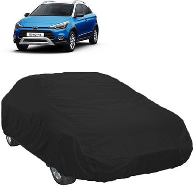 A+ RAIN PROOF Car Cover For Hyundai i20 Active (Without Mirror Pockets)(Black)