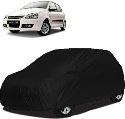 A+ RAIN PROOF Car Cover For Tata Indica V2 (Without Mirror Pockets)(Black)