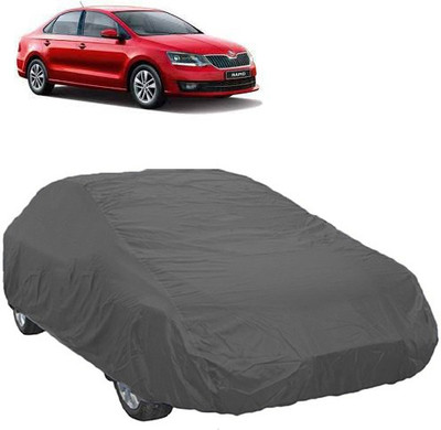 A+ RAIN PROOF Car Cover For Skoda Rapid (Without Mirror Pockets)(Grey)