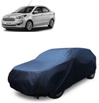 A+ RAIN PROOF Car Cover For Ford Figo Aspire (Without Mirror Pockets)(Blue)
