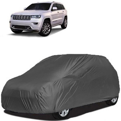 A+ RAIN PROOF Car Cover For Mahindra Jeep (Without Mirror Pockets)(Grey)