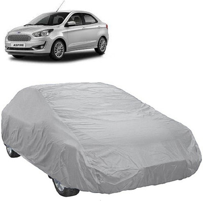 A+ RAIN PROOF Car Cover For Ford Figo Aspire (Without Mirror Pockets)(Silver)