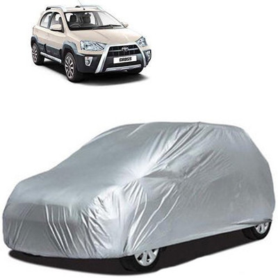 A+ RAIN PROOF Car Cover For Toyota Etios Cross (Without Mirror Pockets)(Silver)