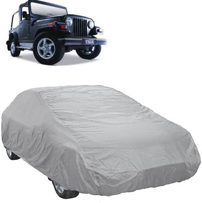A+ RAIN PROOF Car Cover For Mahindra Thar (Without Mirror Pockets)(Silver)