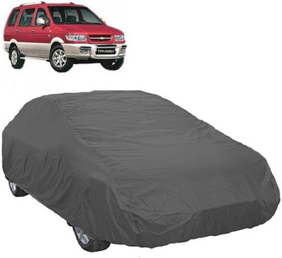 A+ RAIN PROOF Car Cover For Chevrolet Tavera (Without Mirror Pockets)(Grey)