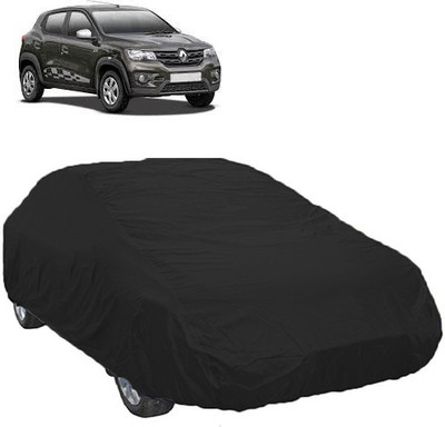 A+ RAIN PROOF Car Cover For Renault Kwid (Without Mirror Pockets)(Black)