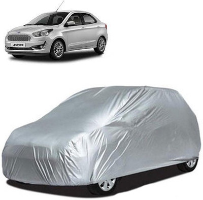 A+ RAIN PROOF Car Cover For Ford Figo Aspire (Without Mirror Pockets)(Silver)