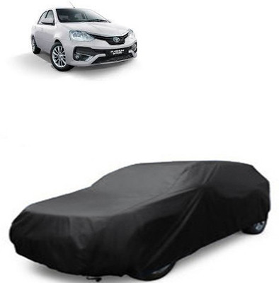 A+ RAIN PROOF Car Cover For Toyota Etios (Without Mirror Pockets)(Grey)