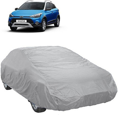 A+ RAIN PROOF Car Cover For Hyundai i20 Active (Without Mirror Pockets)(Silver)