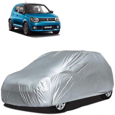 A+ RAIN PROOF Car Cover For Maruti Suzuki Ignis (Without Mirror Pockets)(Silver)