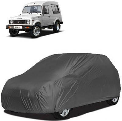 A+ RAIN PROOF Car Cover For Maruti Suzuki Gypsy (Without Mirror Pockets)(Grey)