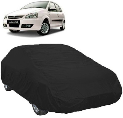 A+ RAIN PROOF Car Cover For Tata Indica V2 (Without Mirror Pockets)(Black)