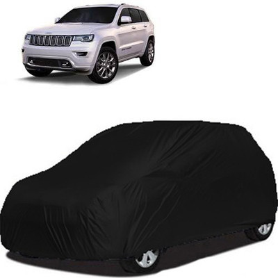 A+ RAIN PROOF Car Cover For Mahindra Jeep (Without Mirror Pockets)(Black)