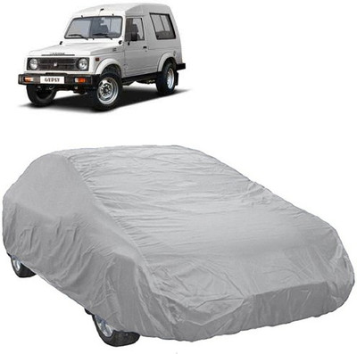 A+ RAIN PROOF Car Cover For Maruti Suzuki Gypsy (Without Mirror Pockets)(Silver)