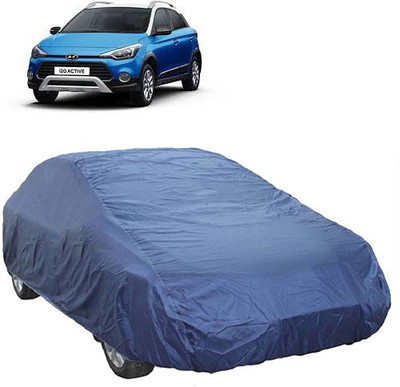 A+ RAIN PROOF Car Cover For Hyundai i20 Active (Without Mirror Pockets)(Blue)
