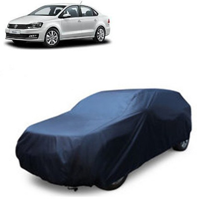 A+ RAIN PROOF Car Cover For Volkswagen Vento (Without Mirror Pockets)(Blue)