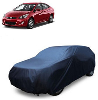 A+ RAIN PROOF Car Cover For Hyundai Accent (Without Mirror Pockets)(Blue)