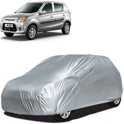 A+ RAIN PROOF Car Cover For Maruti Suzuki Alto 800 (Without Mirror Pockets)(Silver)
