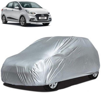 A+ RAIN PROOF Car Cover For Hyundai Xcent (Without Mirror Pockets)(Silver)
