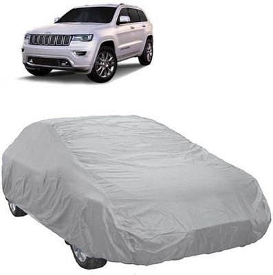 A+ RAIN PROOF Car Cover For Mahindra Jeep (Without Mirror Pockets)(Silver)