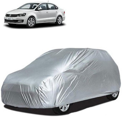 A+ RAIN PROOF Car Cover For Volkswagen Vento (Without Mirror Pockets)(Silver)