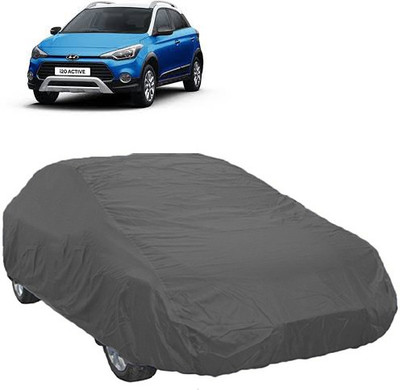 A+ RAIN PROOF Car Cover For Hyundai i20 Active (Without Mirror Pockets)(Grey)