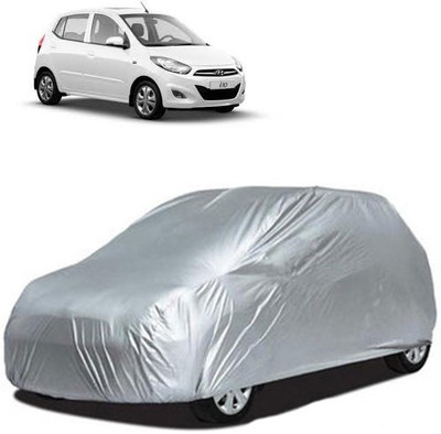 A+ RAIN PROOF Car Cover For Hyundai i10 (Without Mirror Pockets)(Silver)