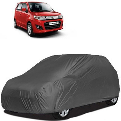 A+ RAIN PROOF Car Cover For Maruti Suzuki WagonR (Without Mirror Pockets)(Grey)