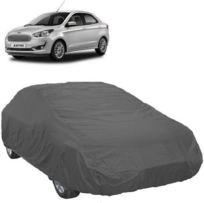 A+ RAIN PROOF Car Cover For Ford Figo Aspire (Without Mirror Pockets)(Grey)