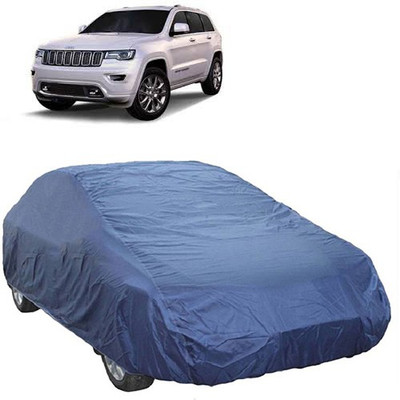 A+ RAIN PROOF Car Cover For Mahindra Jeep (Without Mirror Pockets)(Blue)
