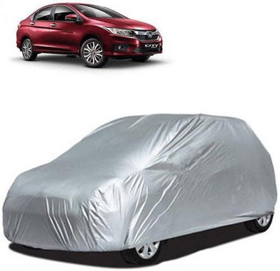 A+ RAIN PROOF Car Cover For Honda City i-Vtec (Without Mirror Pockets)(Silver)