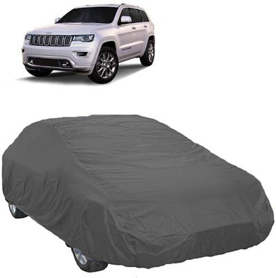 A+ RAIN PROOF Car Cover For Mahindra Jeep (Without Mirror Pockets)(Grey)