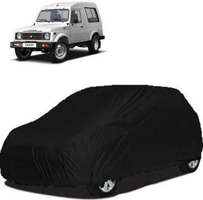 A+ RAIN PROOF Car Cover For Maruti Suzuki Gypsy (Without Mirror Pockets)(Black)