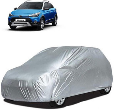 A+ RAIN PROOF Car Cover For Hyundai i20 Active (Without Mirror Pockets)(Silver)