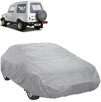 A+ RAIN PROOF Car Cover For Maruti Suzuki Gypsy MG-410 (Without Mirror Pockets)(Silver)