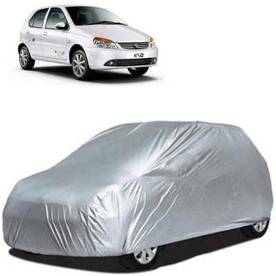 A+ RAIN PROOF Car Cover For Tata Indica eV2 (Without Mirror Pockets)(Silver)